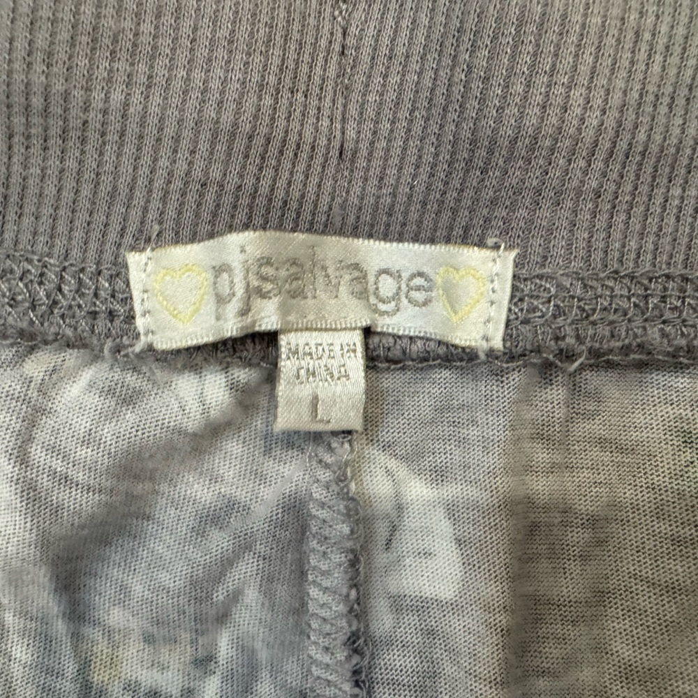 PJ Salvage Joggers Bottoms Gray with Dog Print - Picture 6 of 9
